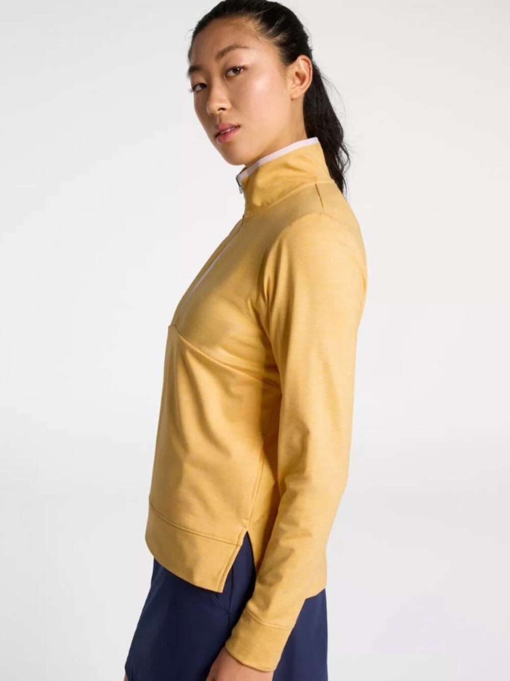 Walter Hagen Women's Performance 11 Lightweight 1/4 Zip - Color: Sunrise Orange - Picture 4 of 6